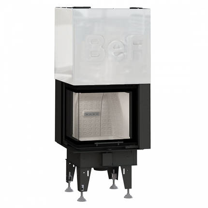 Кутова сталева повітряна топка для каміна, печі на дровах Bef Therm V 6 CL/CP з гільйотиною, фото 1