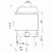 Кутова повітряна камінна топка сталева на дровах тривалого горіння Bef Therm 8 CL/CP, фото 5