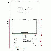 Кутова сталева камінна топка на дровах для повітряного опалення дому Bef Therm V 10 CL/CP з гільйотиною, фото 4