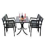 Комплект садових меблів "Стелла" стіл (180*80) + 8 стільців Венге, фото 2