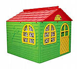 Дитячий пластиковий будиночок зі шторками для будинку і вулиці, фото 3