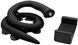 Гнучкий тримач для телефона універсальний із присосками Cute Worm Lazy Holder Black, фото 6