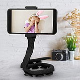 Гнучкий тримач для телефона універсальний із присосками Cute Worm Lazy Holder Black, фото 5