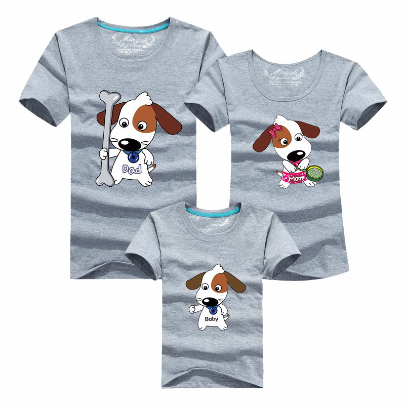 Футболки Фемілі Лук Family Look для всієї родини "Цуценята" Push IT