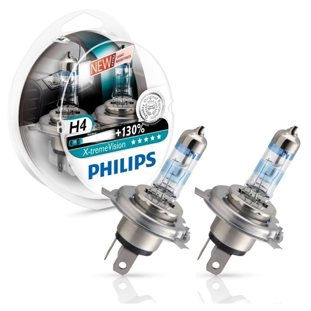 Галогенні лампи в фару авто Н7 12 V 55 W PHILIPS X-tremeVision+130% (2 шт.)