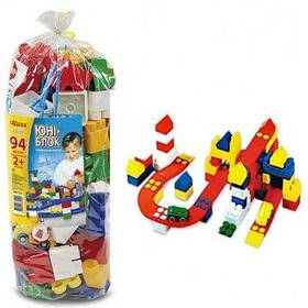 Дитячий конструктор блочний "Юні-блок-60", ТМ Юніка 0101