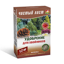 Добриво для хвойників мінеральне 1.2 кг Чистий аркуш, Kvitofor