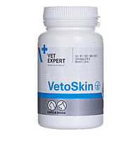 Харчова добавка VetExpert VetoSkin для підтримання здоров'я шкіри та якості шерсті у котів і собак