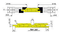 Фрезы твердосплавные Ø160 для изготовления радиусной евровагонки (Арт.342)