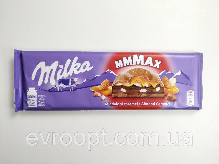 Молочний шоколад Milka Almond caramel 300 г, фото 1