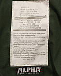 Куртка тактична М-65 Alpha Industries Woodland Camo DPM, фото 7