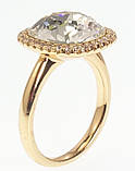 Каблучка Xuping колір 18K з кр-ми Swarovski "Кристал Clear в обрамленні 15х15мм" р.18.5,19, фото 3