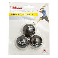 Мяч для сквоша Wilson Staff 618300: 3 мяча в комплекте (медленный мяч)