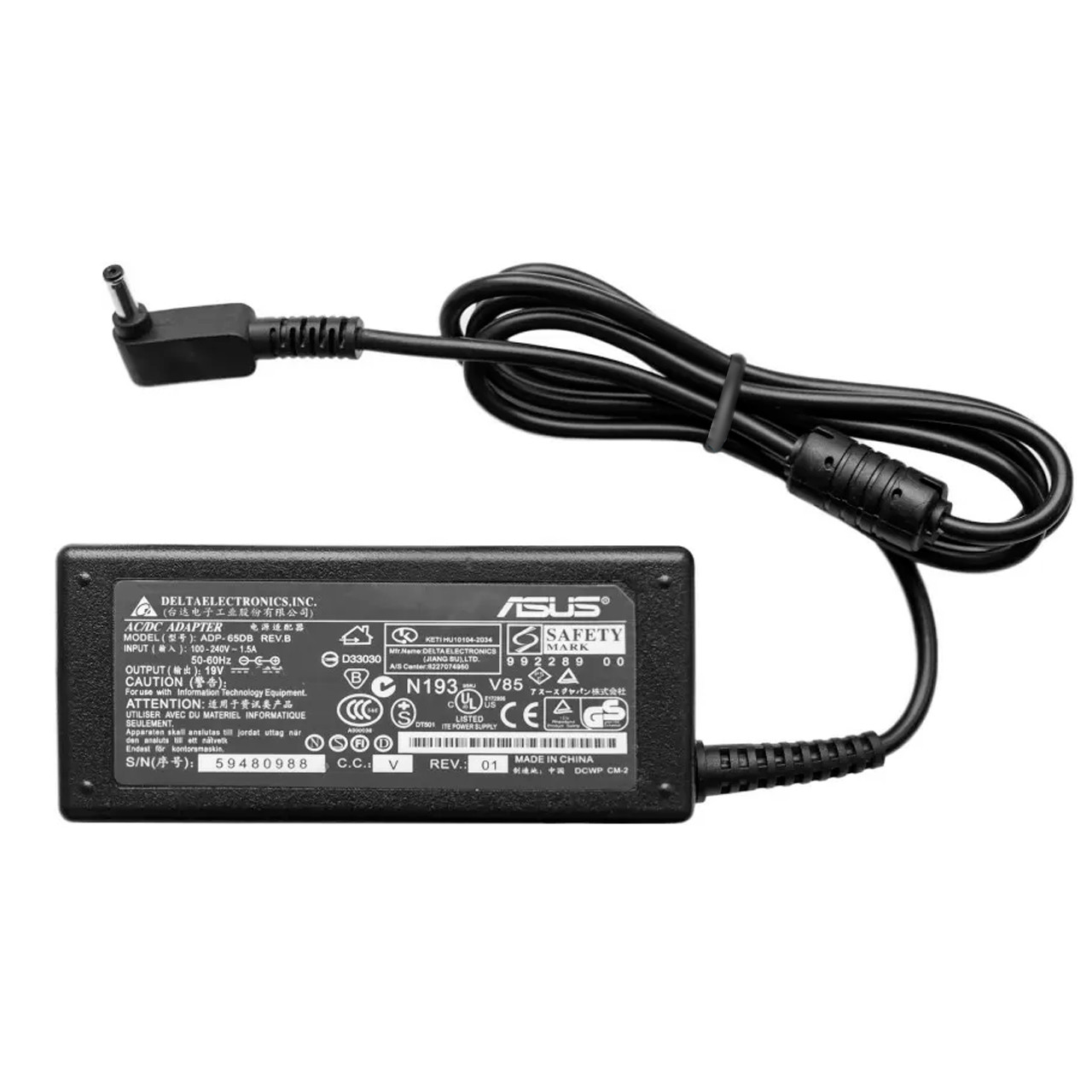 Блок живлення для ноутбука Asus VivoBook X202E-CT001H X202E-CT006H 19V 1.75A 33W, фото 1