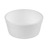 Супниця одноразова 450мл 50шт з кришкою зі спіненого полістиролу d 11см, фото 2