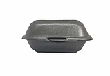 Ланч бокс одноразовий НР-6 15х15,2х6см 250шт чорний зі спіненого полістиролу, фото 3