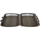 Ланч бокс одноразовий НР-1 24х20,5х8см 125шт чорний зі спіненого полістиролу, фото 2