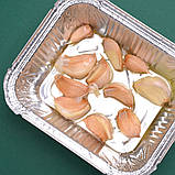 Контейнер алюмінієвий 430мл з фольги SP 24L 144х119х40мм 100шт без кришки, фото 2