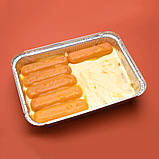 Контейнер алюмінієвий 2000мл SP 88L 253х187х54 мм 50шт з фольги без кришки, фото 2