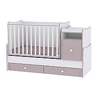 Дитяче ліжко-трансформер 6 в 1 Trend White Cappuccino
