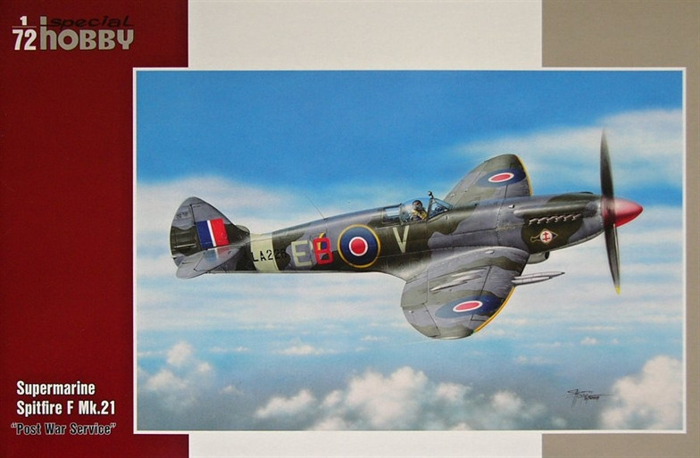 Пластикова модель 1/72 Special hobby 72249 Британський винищувач Supermarine Spitfire F Mk.21 Post War Service