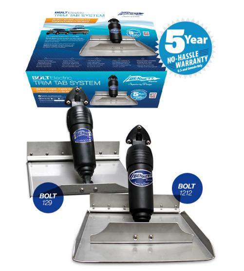 Плити транцеві, електромеханічні BOLT129 Electric Trim Tab System