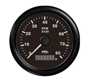 KUS BB Тахометр/лічильник мотогодин для човнової мотора 0-8000RPM