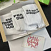 Подарунковий набір чоловічий шкарпетки 3 шт "Син подруги", "За мат извени", "Peace Duke" Rock'n ' socks, фото 2