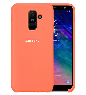 Чохол Silicone Case для Samsung Galaxy A6 (А600) жовтогарячий
