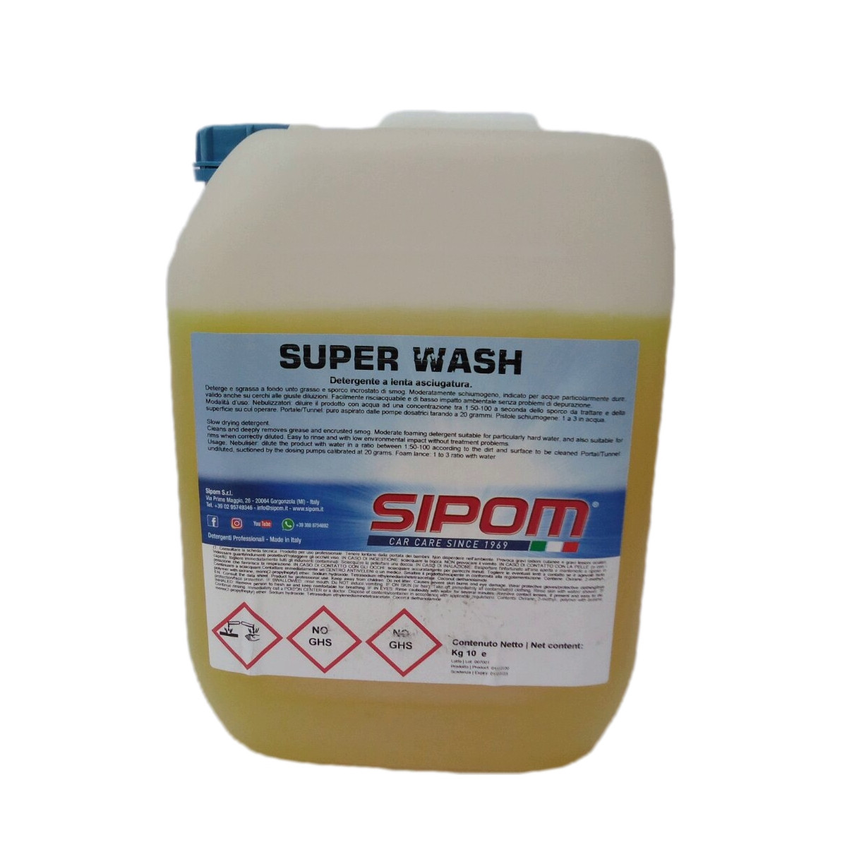 Активна піна Sipom SUPER WASH, Каністра - 10кг
