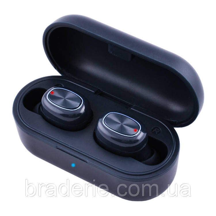 Бездротові навушники BHJBL TWS-BT A11 з кейсом blue