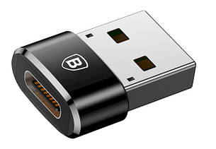 Перехідник Baseus Type-C на USB 2.0 480Mbps Чорний (CAAOTG-01), фото 3