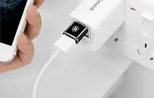 Перехідник Baseus USB на Type-C MAX 2.4A Чорний (CATOTG-01), фото 5