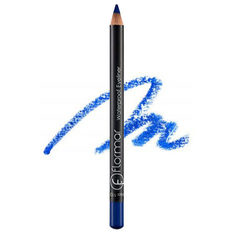 Водостійкий олівець для очей Flormar Waterproof Eyeliner № 112 Ultramarine Blue (Синій), фото 1