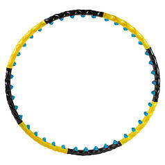 Обруч розбірної 6001, 2ряда магнітних кульок, жовто/чорний