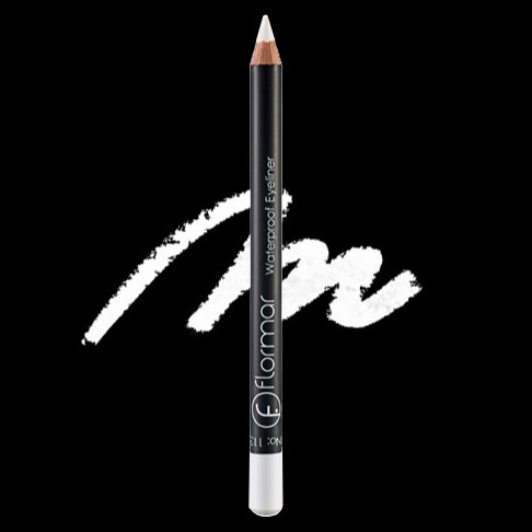 Водостойкий карандаш для глаз Flormar Waterproof Eyeliner № 113 Pure White (Белый)