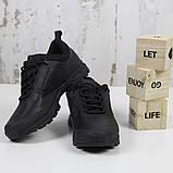 Чоловічі спортивні кросівки BaaS М7029-1 чорні. Кроси чоловічі повсякденні, зручні. Чоловіче взуття, фото 4