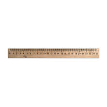 Лінійка дерев'яна 25 см. (250 мм) (шовкографія) 103008