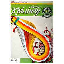 Набір для квілінгу на планшеті «Літо», 4 кольори , 100 смужок 5 мм х 420мм