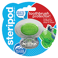Steripod Антибактериальный чехол для зубной щетки, кристально чистый зеленый (в упаковке 1 шт.)