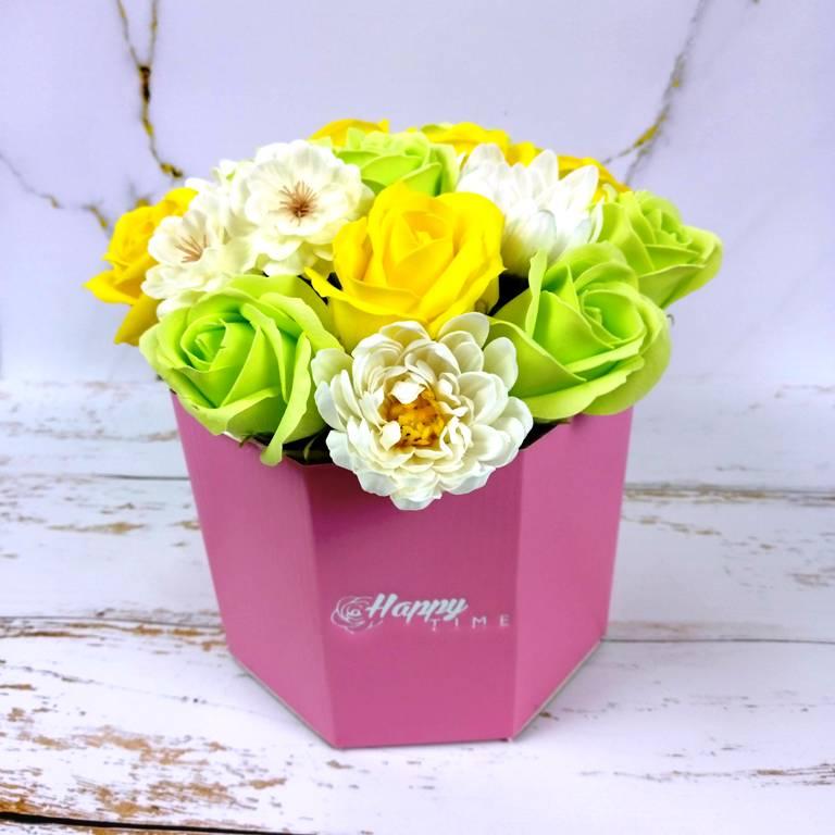 Букет з мила. Букет з мильних троянд,хризантем,сакури. Подарунок мамі, сестрі, вчительці, фото 1