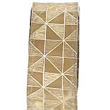 Декоративна прикраса - стрічка в рулоні, 3 м, 4 см, золотистий, поліестер (080754-2), фото 2