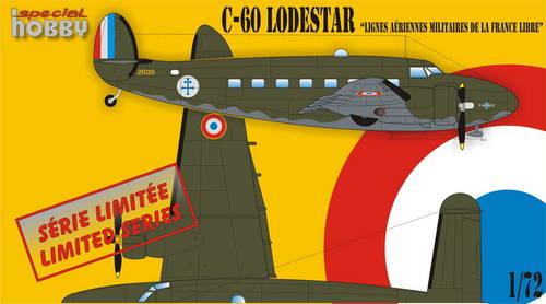Пластикова модель 1/72 Special hobby 72255 літак C-60 Lodestar Lignes Aériennes Militaires De La France Libre