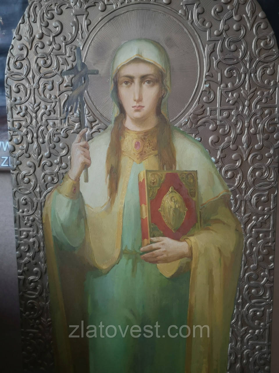 Ікона св. Равноопостольная Ніна , писана 151*55см