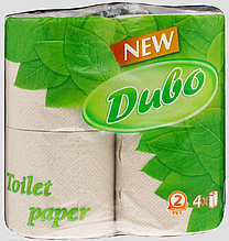 Туалетний папір макулатурка-ДЫВО 2-шарова 4рулона/150 відривів сіра