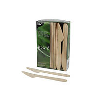 Ножі дерев'яні одноразові 165 мм 100шт PS 84839