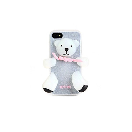 Чохол Moschino Bear Срібний на IPhone 5/5S