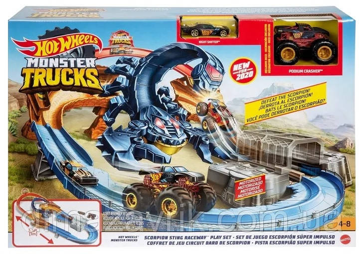 Ігровий набір трек "Жало Скорпіону" серія "Monster Trucks" Hot Wheels GNB05, фото 1