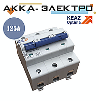 Выключатель автоматический модульный OptiDin 125а BM125-3C125-8ln-УХЛ3