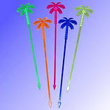 Мішалки для коктейлів Пальма кольорові 18,5см 100шт, фото 4